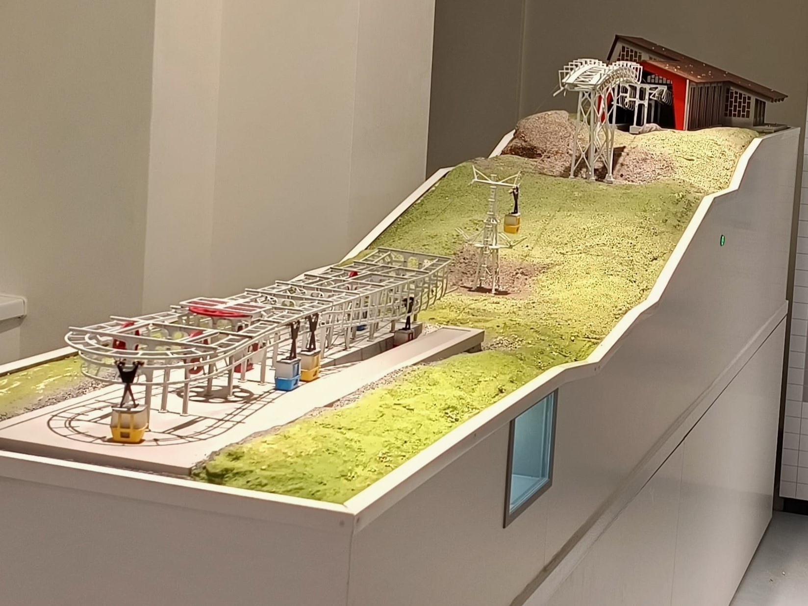 Modelářské diorama horní stanice Malino Brdo